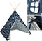 KidCollection Tipitent - 103 x 103 x 160 cm - Blauw/Wit