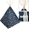 KidCollection Tipitent - 103 x 103 x 160 cm - Blauw/Wit