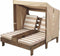KidKraft Dubbele Chaise Lounge - Espresso/Oranje/Wit