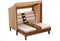 KidKraft Dubbele Chaise Lounge - Espresso/Oranje/Wit