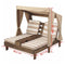KidKraft Dubbele Chaise Lounge - Espresso/Oranje/Wit