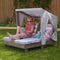 KidKraft Dubbele Chaise Lounge - Grijs/Wit