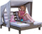 KidKraft Dubbele Chaise Lounge - Grijs/Wit