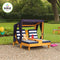 KidKraft Dubbele Chaise Lounge - Honing/Navy/Wit