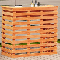 Tuinbartafel wasbruin 113,5x50x103 cm massief grenenhout