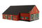 Kids Globe Boerderij Woonhuis met Stal, 1:32