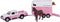 Kids Globe Die-cast Auto met Paardentrailer Roze, 1:32