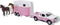 Kids Globe Die-cast Auto met Paardentrailer Roze, 1:32