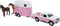 Kids Globe Die-cast Auto met Paardentrailer Roze, 1:32