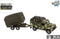 Kids Globe Die-cast Land Rover Met Aanhanger Leger, 27cm