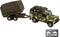 Kids Globe Die-cast Land Rover Met Aanhanger Leger, 27cm
