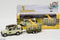 Kids Globe Die-cast Land Rover met Giraffe-trailer, 29cm