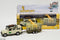 Kids Globe Die-cast Land Rover met Giraffe-trailer, 29cm