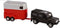 Kids Globe Die-cast Land Rover met Paardentrailer 1:32