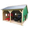 Kids Globe Loods Voor 2 Tractoren, 1:16