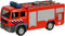 Kids Globe Metalen brandweerauto met licht en geluid - Speelgoedvoertuig: 13 cm