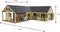 Kids Globe Paardenhoekstal met 3 Boxen en Berging 1:24