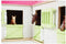 Kids Globe Paardenhoekstal met 3 Boxen en Berging Roze 1:24