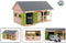 Kids Globe Paardenstal met 2 Boxen en Berging 1:32