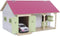 Kids Globe Paardenstal Roze met 2 Boxen en Berging 1:32