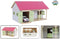 Kids Globe Paardenstal Roze met 2 Boxen en Berging 1:32