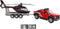 Kids Globe Terreinwagen met Helikopter Trailer