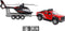 Kids Globe Terreinwagen met Helikopter Trailer