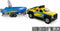 Kids Globe Terreinwagen met Trailer en Boot, 29cm