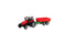 Kids Globe Tractor met Aanhanger Licht & Geluid 1:32