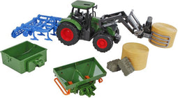 Kids Globe Tractor met Accesoires, 30cm