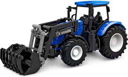 Kids Globe Tractor met Frontlader - Blauw