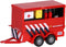 Kids Globe VW Transporter Brandweer met Aanhangwagen