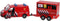 Kids Globe VW Transporter Brandweer met Aanhangwagen