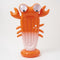 Kids Inflatable Games Sprinkler Giant Sonny the Sea Creature Neon Orange