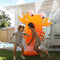Kids Inflatable Games Sprinkler Giant Sonny the Sea Creature Neon Orange