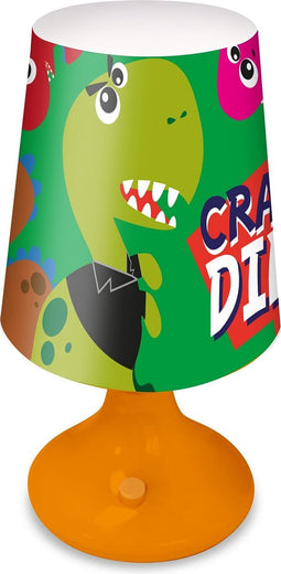 Kids Nachtlamp Dino Junior 18 Cm Groen/oranje