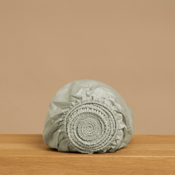 Kids - TENCEL™ Hoeslaken Sateen Grijs Groen 70x145x15