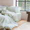 Kids - TENCEL™ Hoeslaken Sateen Grijs Groen 70x145x15