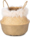 KidsDepot Fera Opbergmand Medium Seagrass Naturel/Goud