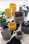 Kidsdepot Korbo mand maat M geel, set van twee stuks geel, set van twee stuks