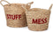 KidsDepot Messy & Stuff Manden (Set Van 2) - Coral Red