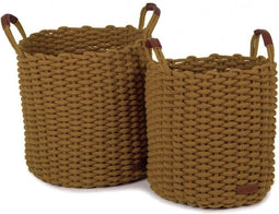 KidsDepot Opbergmanden Korbo Maat L - Ocher (set van 2)