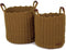 KidsDepot Opbergmanden Korbo Maat L - Ocher (set van 2)