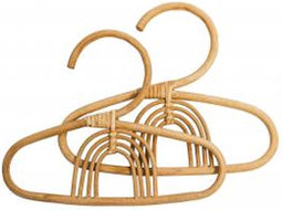 KidsDepot Rosie kleerhanger / kledinghanger - Set van 2 - Rotan