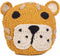 Kidsdepot - sierkussen - luipaard- gebreid katoen - diameter 38 cm