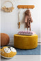 Kidsdepot - sierkussen - luipaard- gebreid katoen - diameter 38 cm