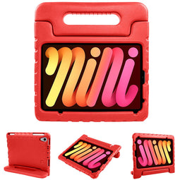 Kidsproof Backcover met handvat voor de iPad Mini 6 (2021) - Rood