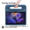 Kidsproof Backcover met handvat voor de Samsung Galaxy Tab A8 - Donkerblauw