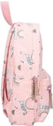 Kidzroom Mini Rugzak Meisje - Rugtas Kind - 2 t/m 6 jaar - Roze - Regenboog - Poes