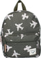 Kidzroom Paris Adore More Rugzak - Groen - Vliegtuig - 5.7L